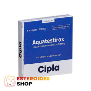 Suspension Acuosa de Testosterona Cipla Aquatestirox 100 mg/ml (10 ampollas)